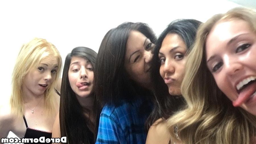 15P Drunk college teen students party and measure cock