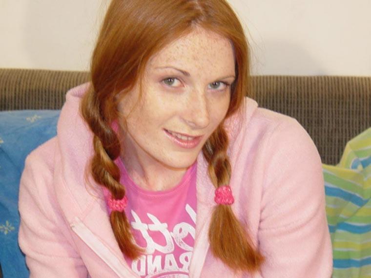 15P Cute redhead teen girl getting fucked by 2 old men