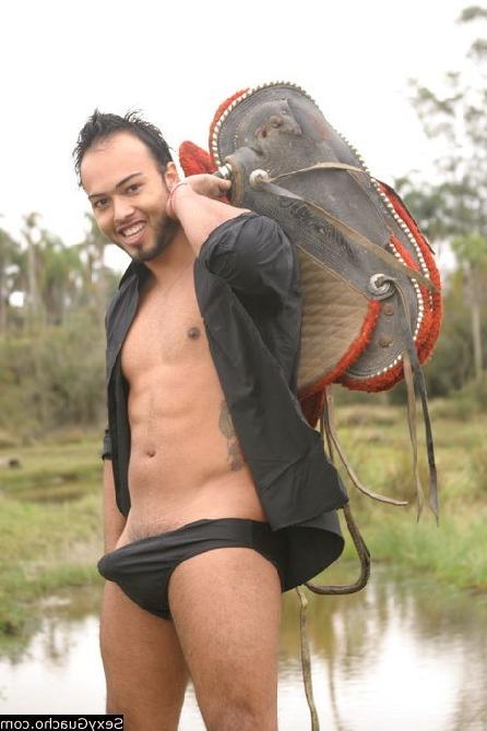 12P Nature loving Latino nudist goes hiking and stops near a pond