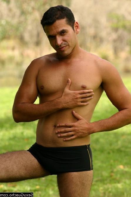 12P Almost naked Latino cutie with a massive hard on and great body