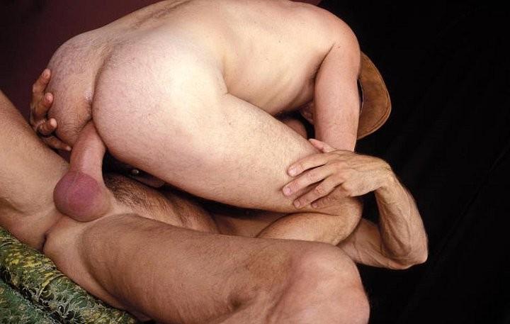 20P Hairy mature cowboys riding and facial cumming joy