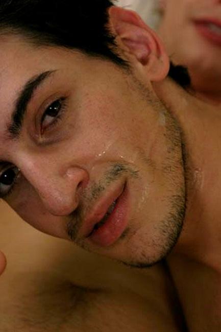 20P Latino and euro college dudes enjoy blowing and facial cumming