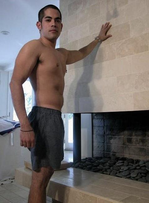 20P Fresh solidly built latin dude enjoys self fingering n dildoing