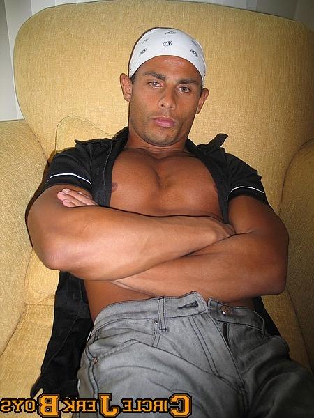 14P Latino stud with a huge hard chest