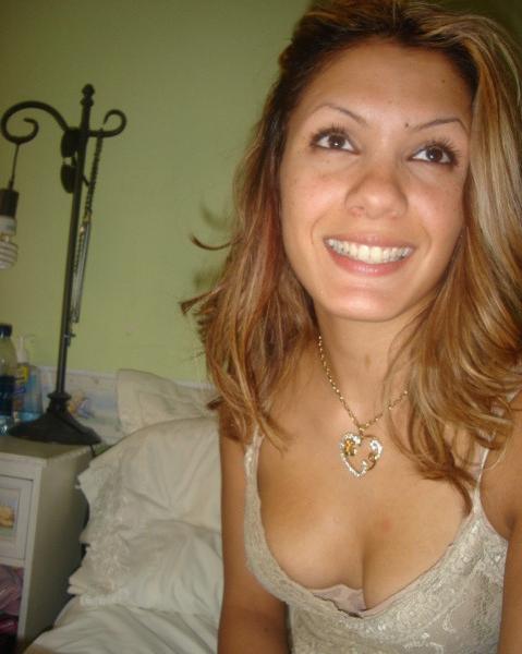 16P Sexy Latina cutie poses in lingerie