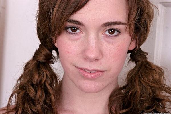 15P Sammy displays her pigtails and her hairy pussy
