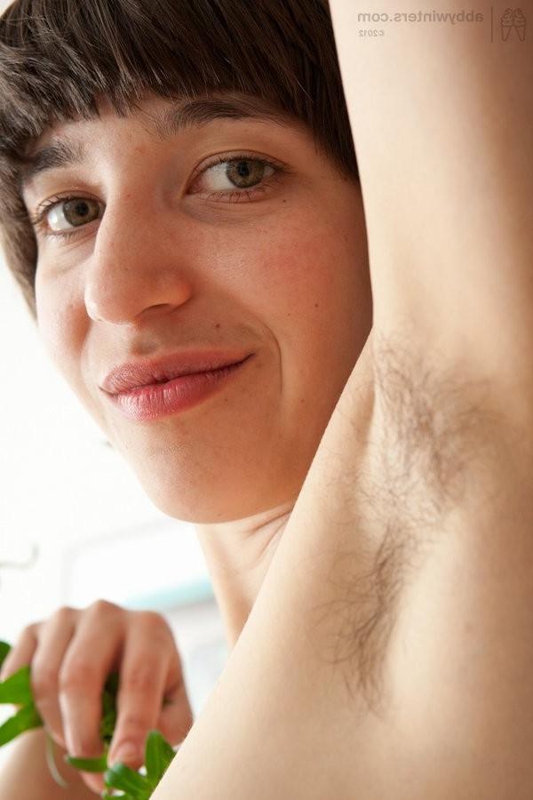 16P Playful Hairy Amateur Babe Showing Off Her Furry Body