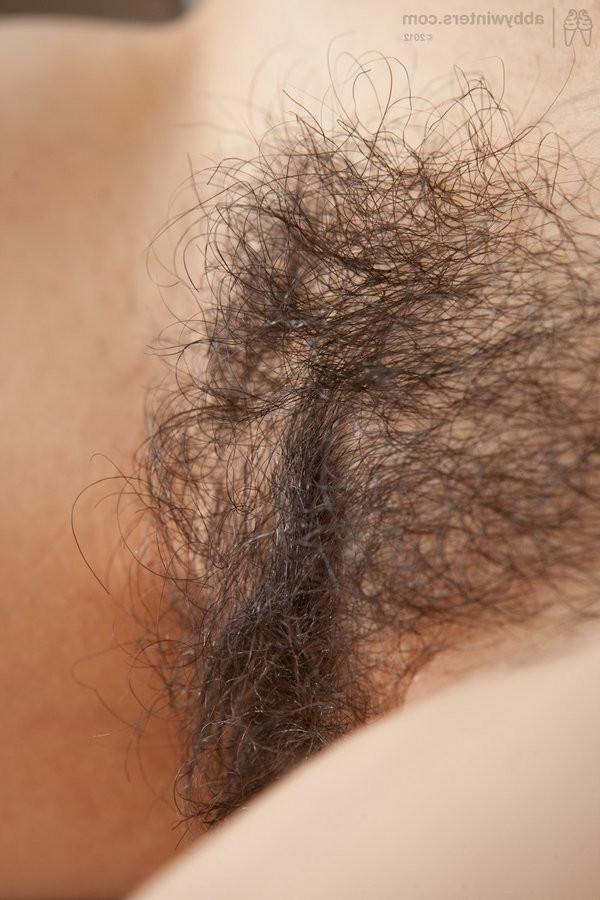 16P Playful Hairy Amateur Babe Showing Off Her Furry Body