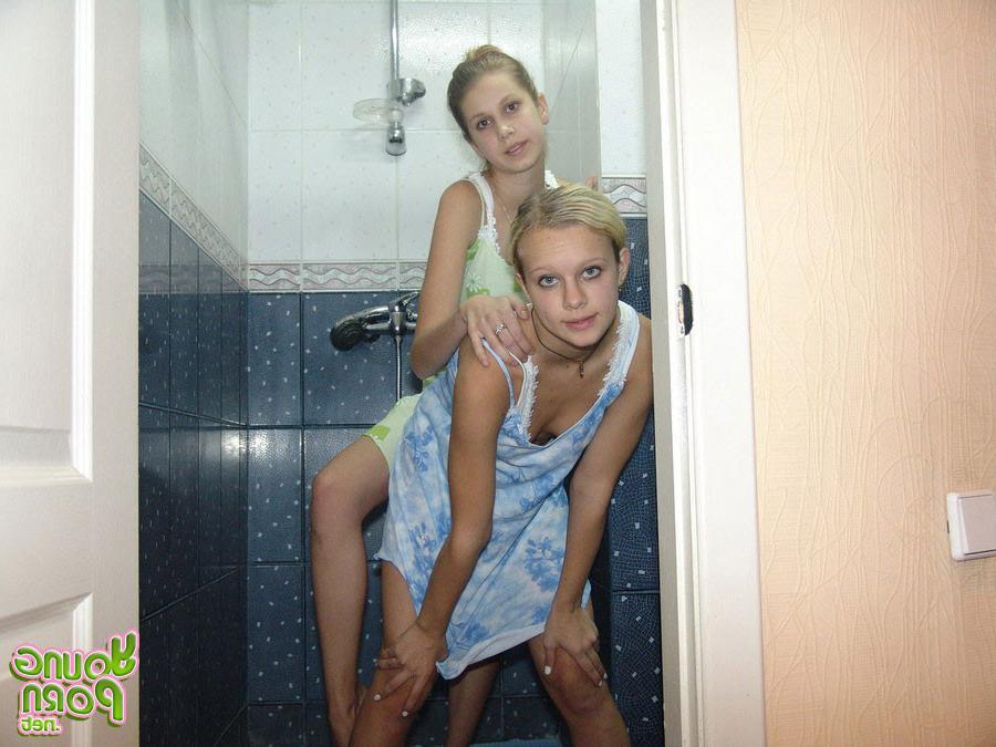15P Yummy young coed girls teasing