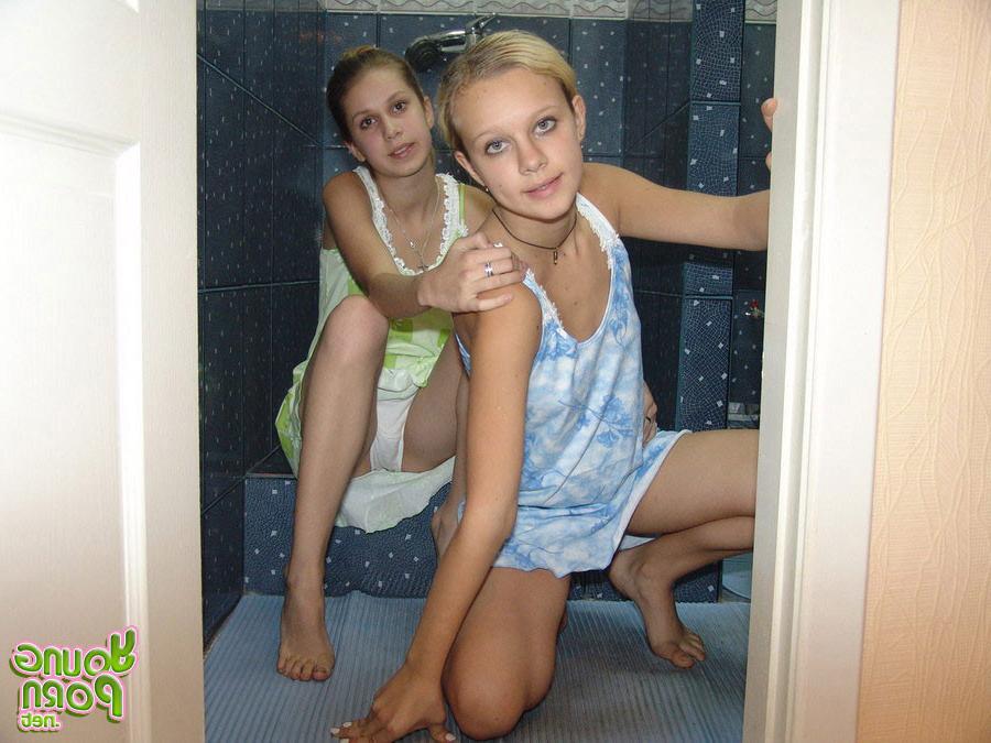 15P Yummy young coed girls teasing
