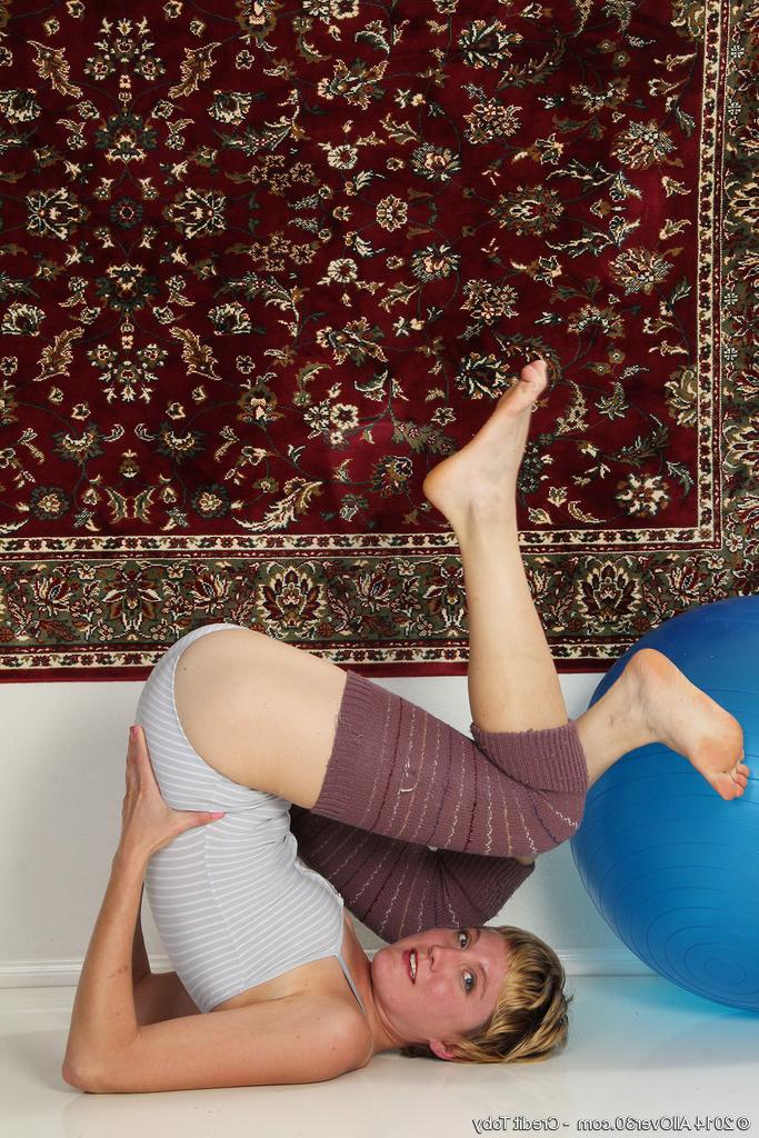 16P After a long workout 30 year old Katrina Mathews likes to stretch|Katrina Mathew