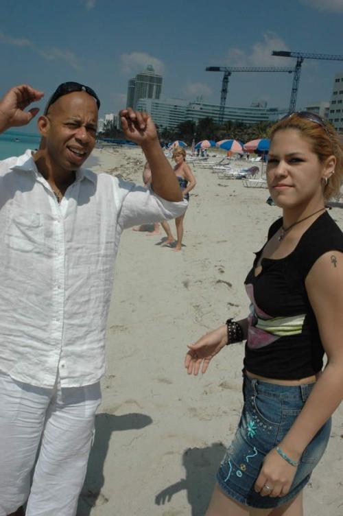 20P Beach Slut Gives An Interracial Blowjob To A Massive Black Cock