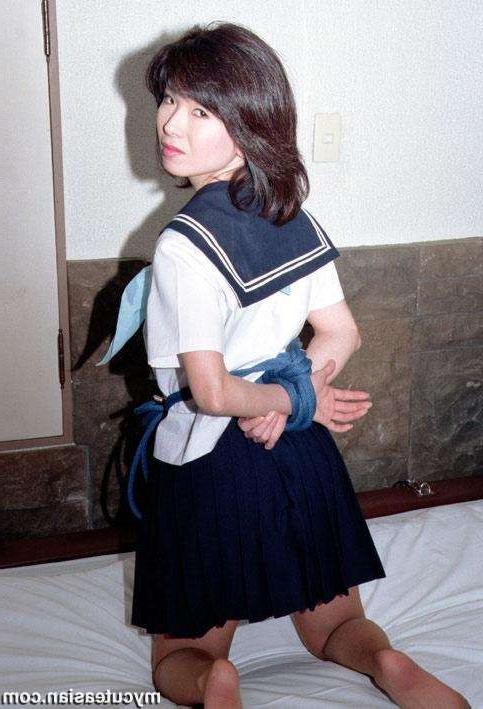 16P Shy japanese coed spreads her trimmed pussy
