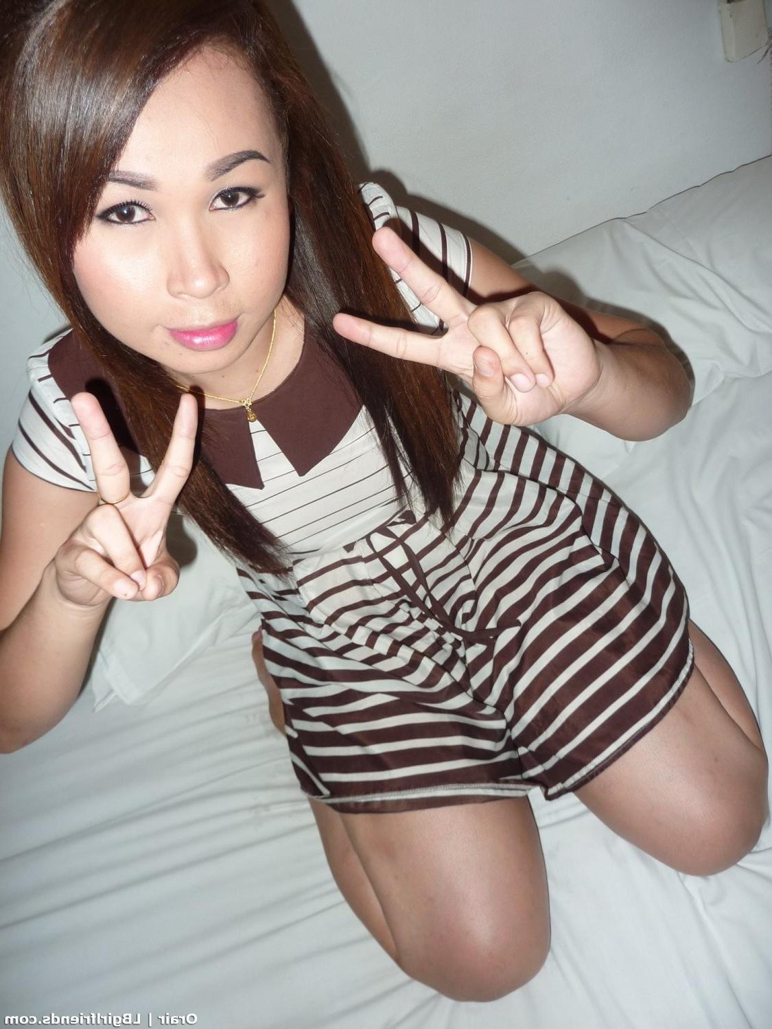 15P Hot Ladyboy Girlfriend exposing her tight shemale asshole and hard tranny cock