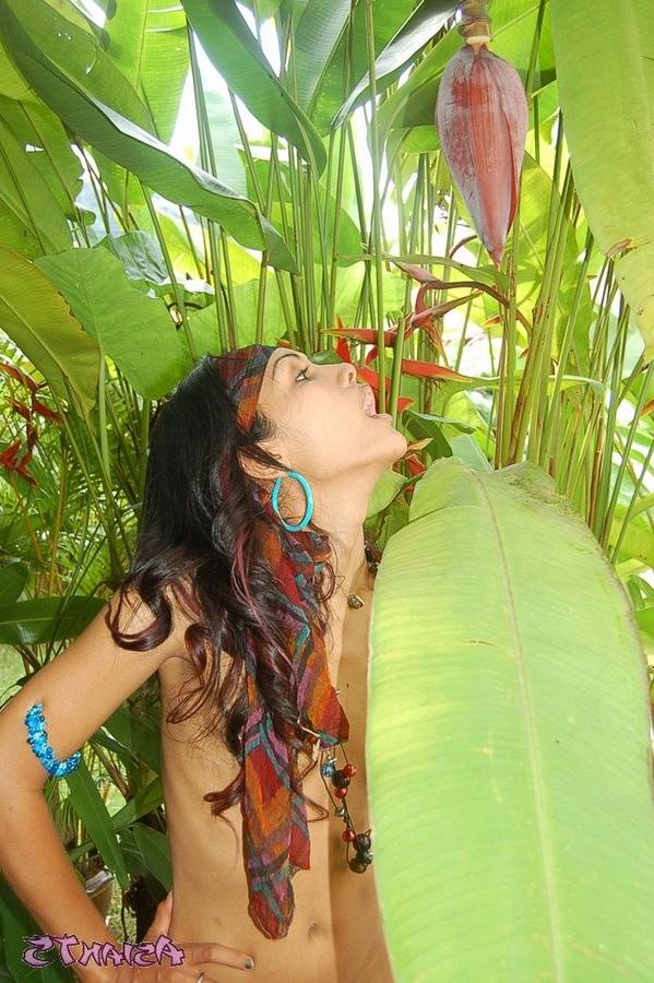 18P Unreal Asian Ladyboy Shows Off Her Petite Body Outside