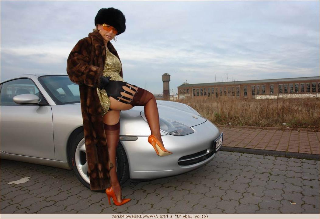 12P German amateur stocking lady Barbara