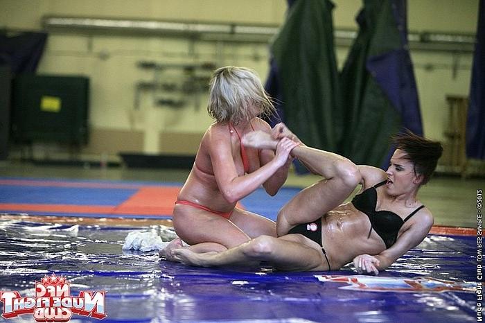 16P Lyen Parker in domination wrestling with lesbian blonde Lucy