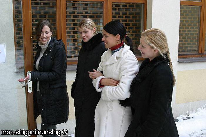 18P Four young lesbian hotties have hot group sex