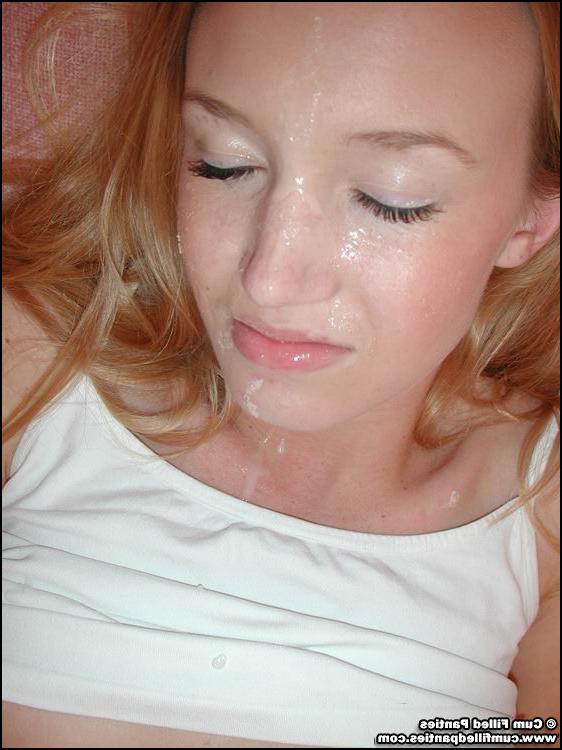 18P Coed playing with a used condom