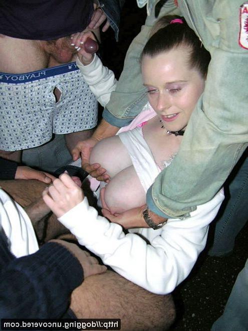 15P Dogging uncovered car park oral blowjob cocksuck