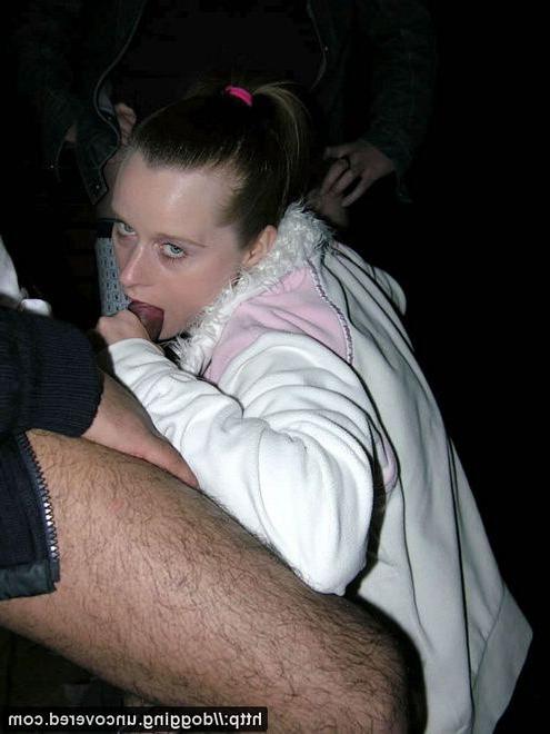 15P Dogging uncovered car park oral blowjob cocksuck