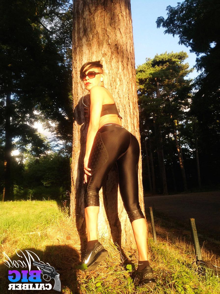 13P Fitness shemale jogging