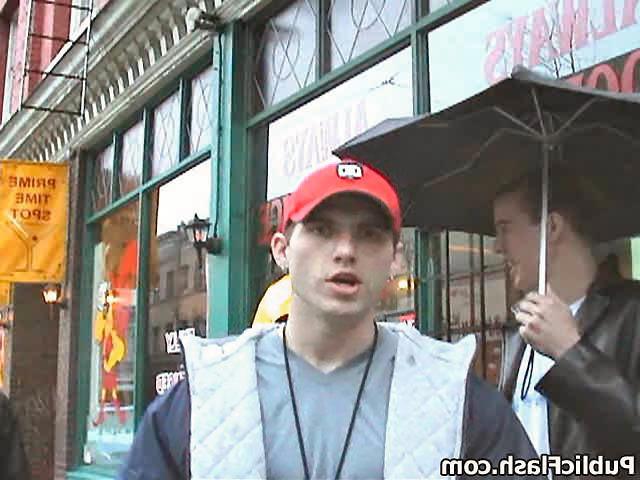 16P Rainy Day Titty Flasher Pleasing the Guys Downtown