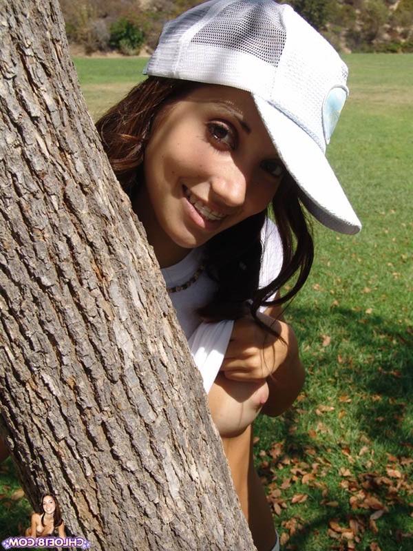 15P young chloe showing her tight body