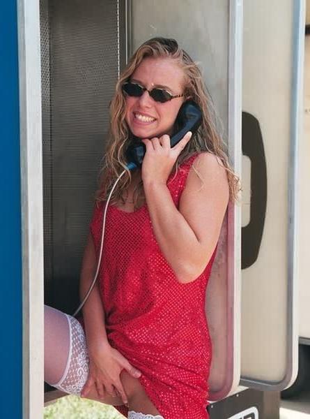 16P Naughty Blonde Flasher Bares Body Outdoors