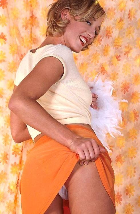 16P Sexy panty schoolgirl spreads her wet shaved teen pussy