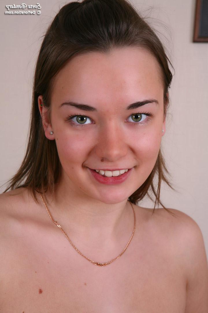 16P A Small Breasted Barely Legal Schoolgirl Showing Her Tight Virgin Pussy