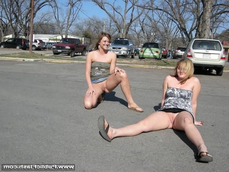 16P Two Coeds Flash Boobs Butts and Bare Upskirt Pussy