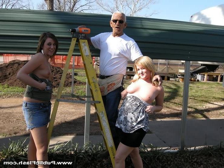16P Two Coeds Flash Boobs Butts and Bare Upskirt Pussy