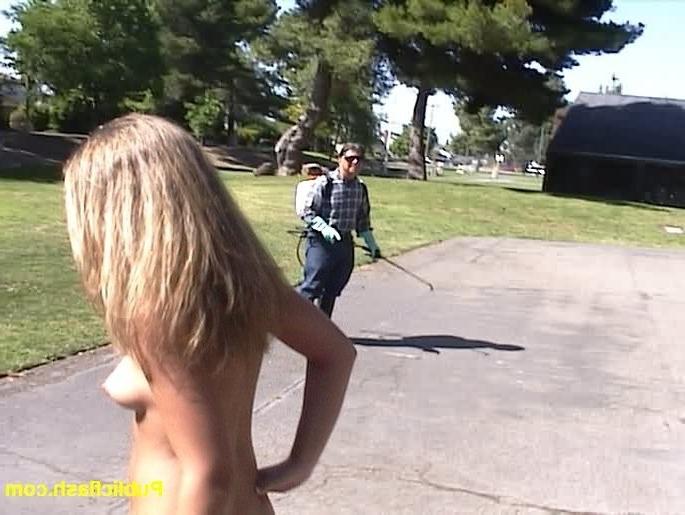 16P Public Park Flasher Fully Nude Outdoors on a Swing