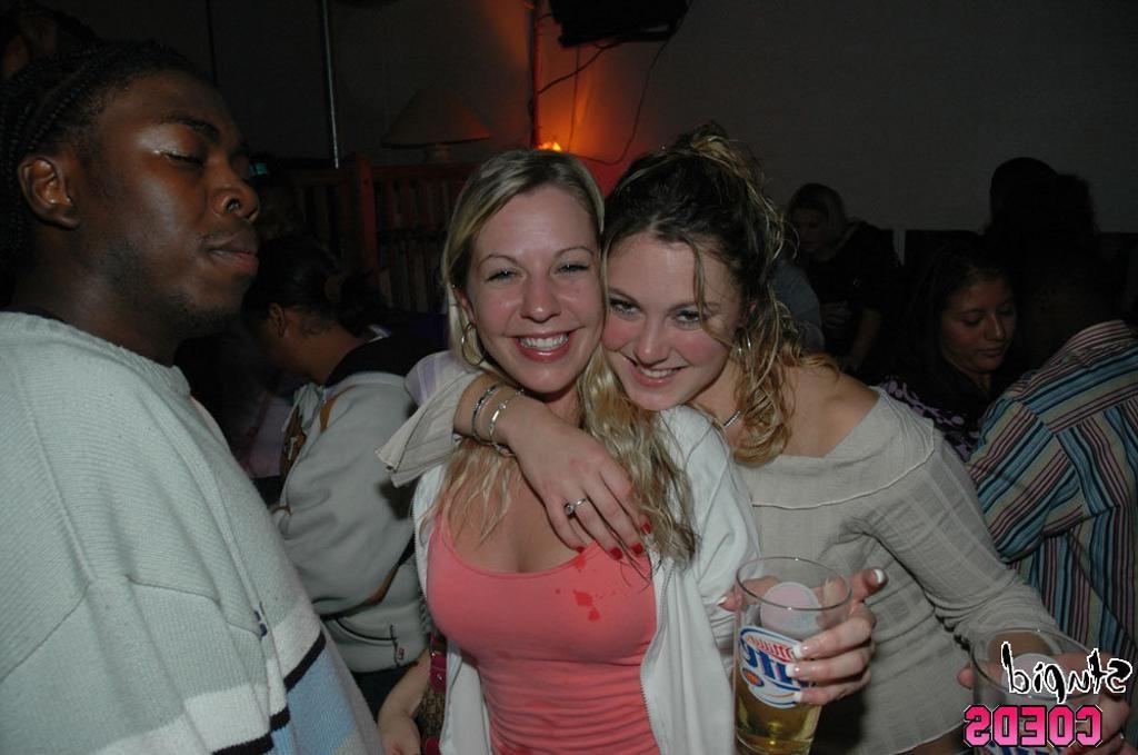 16P Drunk teen college girl shows off her big tits at a party