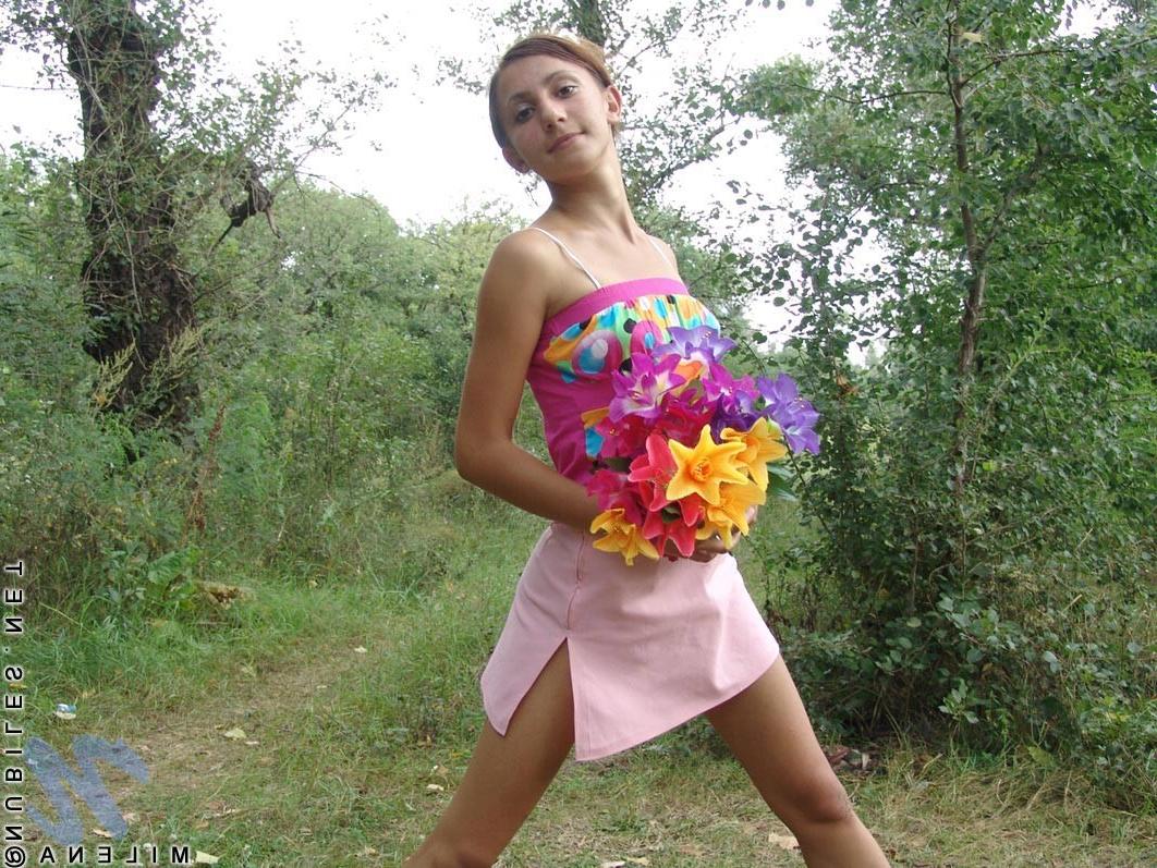 15P Barely legal teen shows off her bush