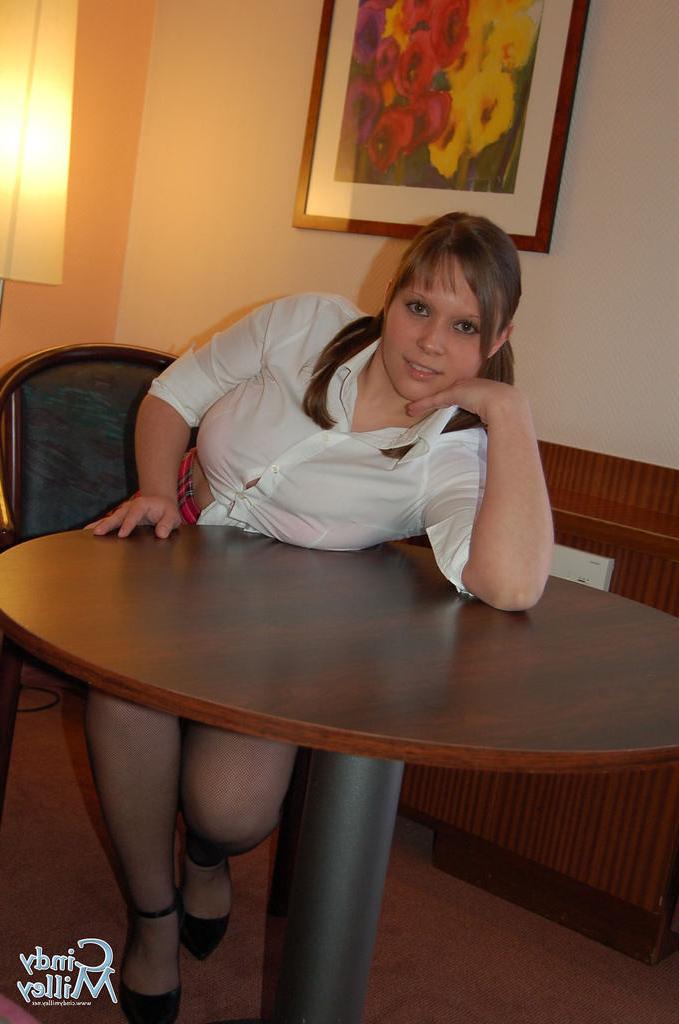 16P Cindy Milley innaughty  schoolgirl outfit
