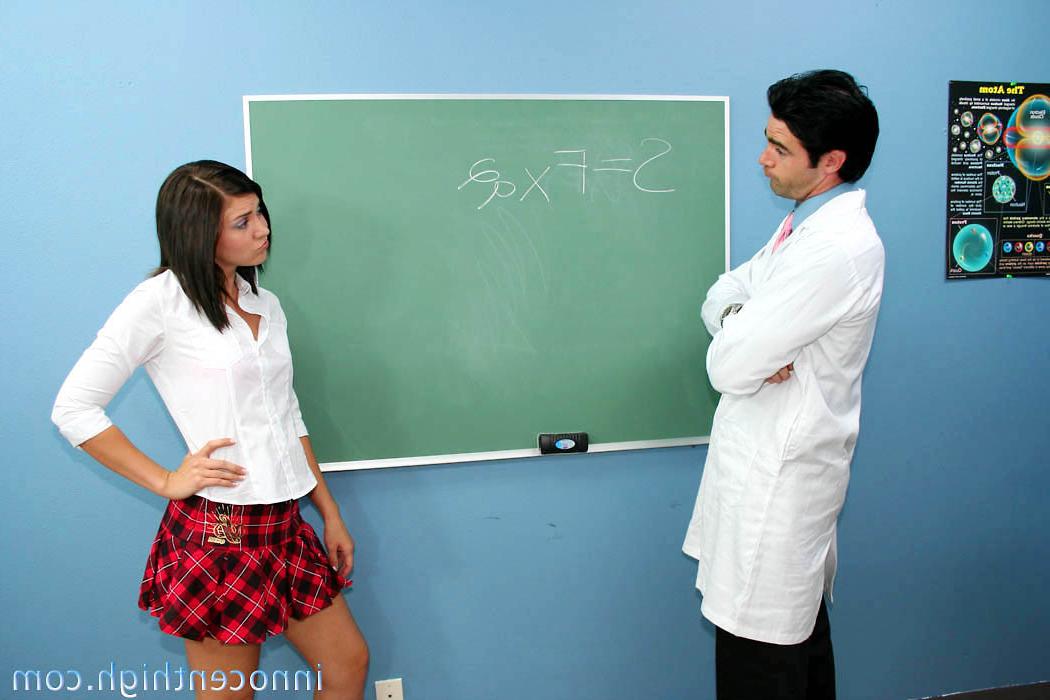 16P Sweet schoolgirl boned hard at class to pass