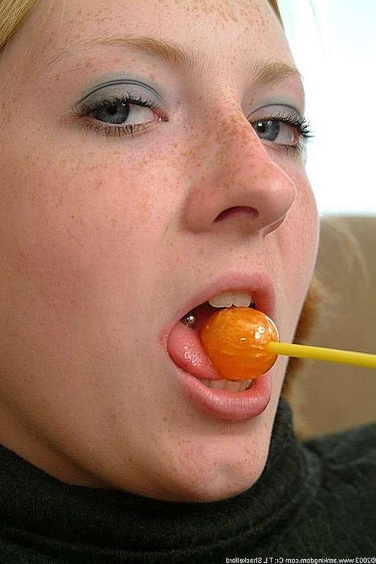15P Schoolgirl rams lolipop rammed in her pussy