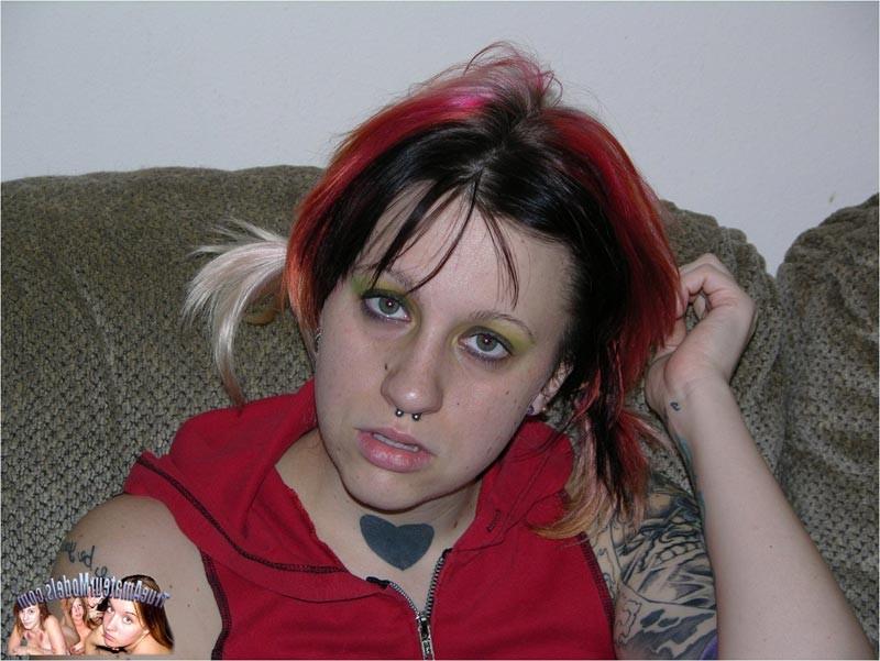 16P Real home made girlfriend porn pics with punk girl with tattoos