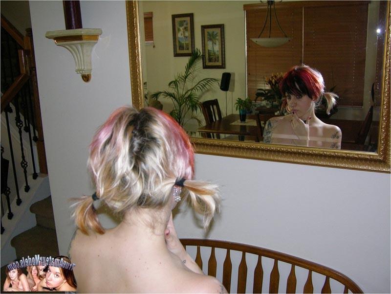 16P Real home made girlfriend porn pics with punk girl with tattoos