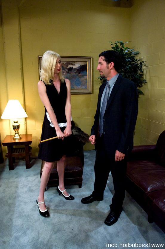15P Mandy Mitchell seduces binds and fucks Omar in the mouth and ass