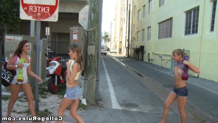 16P Smoking babes getting banged hard at college dorm party