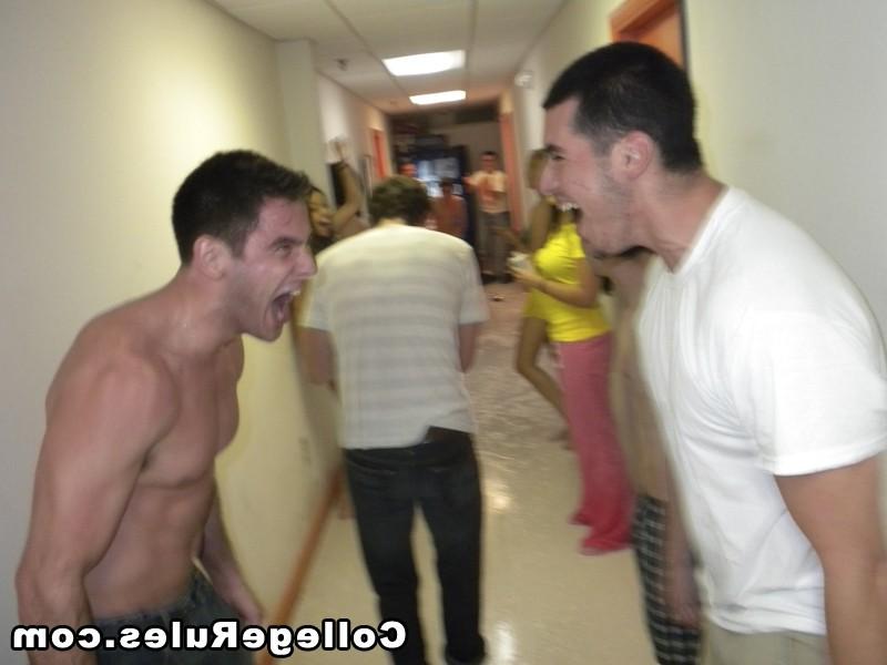 16P Smoking babes getting banged hard at college dorm party
