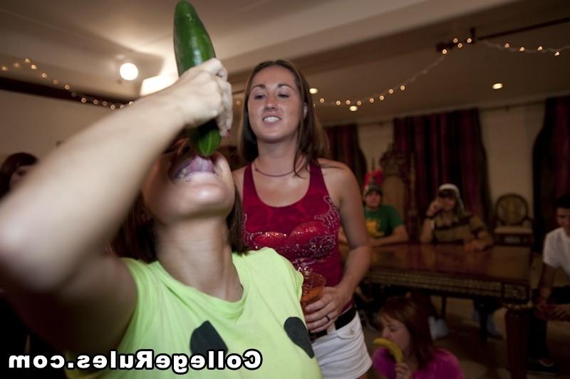 16P Smoking babes getting banged hard at college dorm party