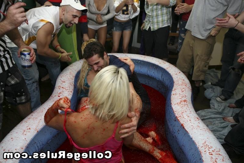 16P Smoking babes getting banged hard at college dorm party