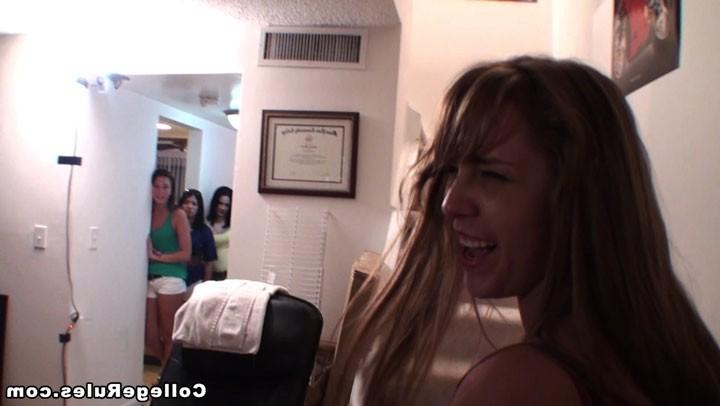 16P Watch hot double cock sucking group sex college dorm party