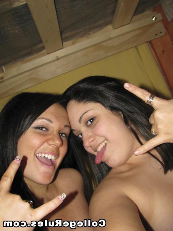 16P Smoking babes getting banged hard at college dorm party