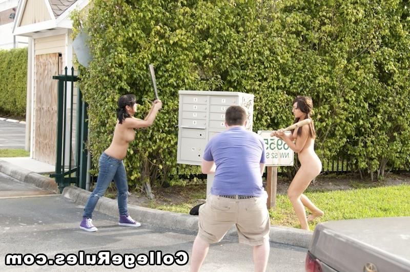 16P Super hot real college babes go wild after a beer bong party