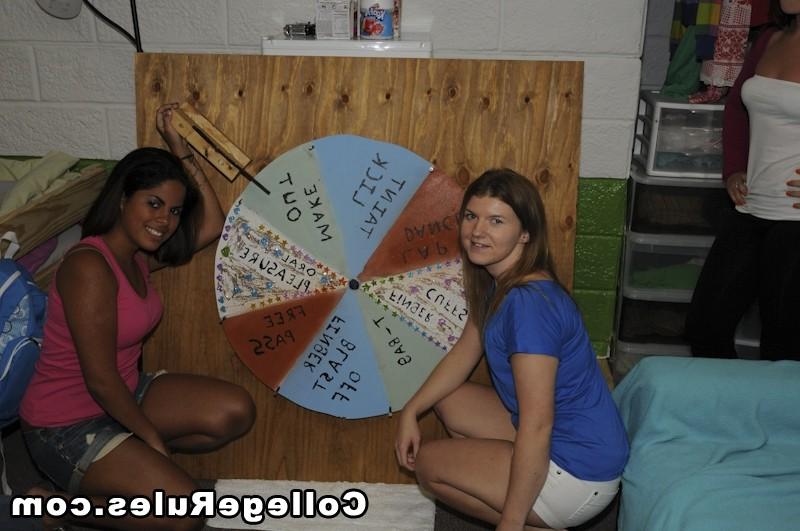16P Awesome college babe gangbang party at my college dorm